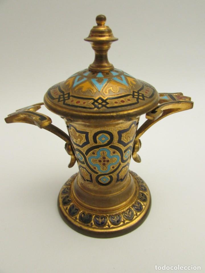 Antig&uuml;edades: TINTERO NAPOLEON III EN BRONCE CHAMPLEV&Eacute; - Foto 12