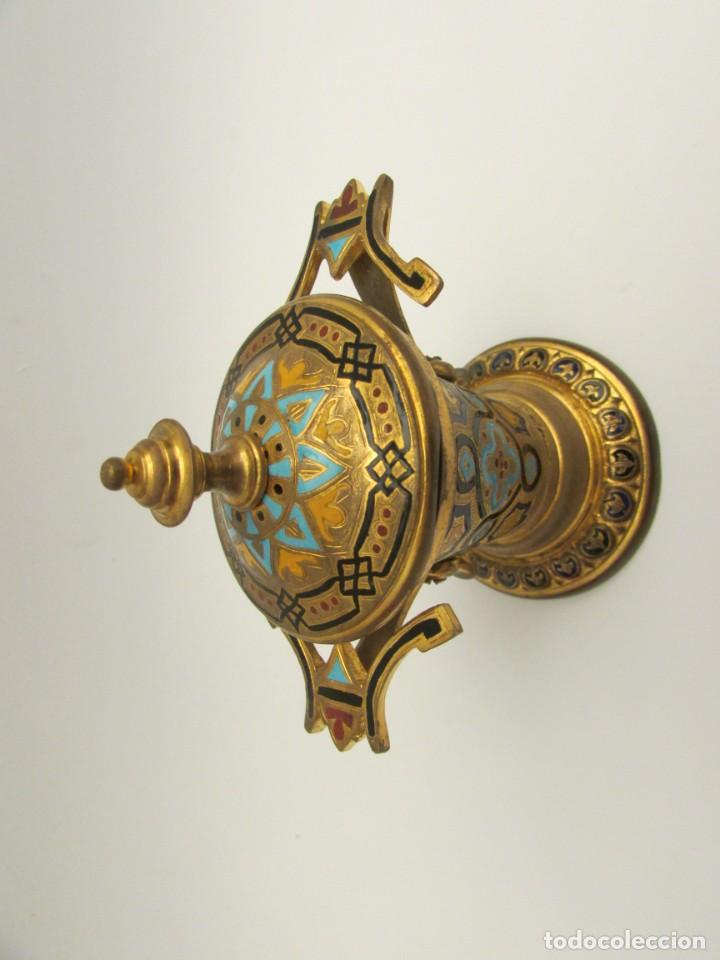 Antig&uuml;edades: TINTERO NAPOLEON III EN BRONCE CHAMPLEV&Eacute; - Foto 14