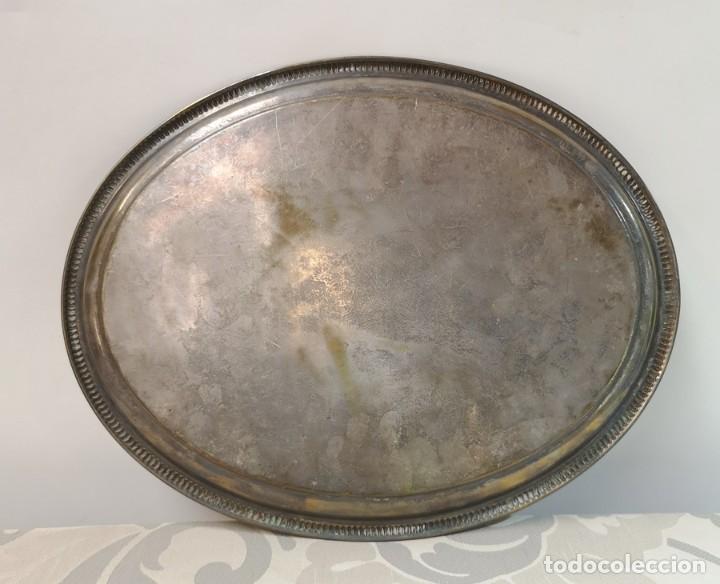Antig&uuml;edades: Bandeja Met&aacute;lica Oval - Foto 3