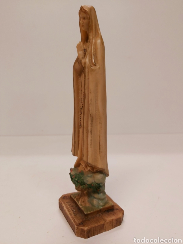 Antig&uuml;edades: Virgen de F&aacute;tima en resina 25cm - Foto 3