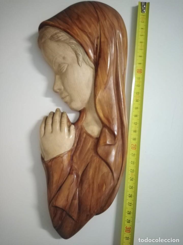 Antig&uuml;edades: Virgen de pared antigua - Foto 3