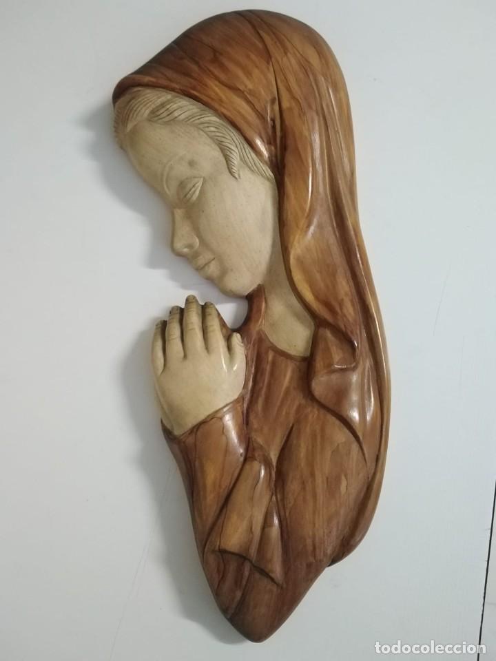 Antig&uuml;edades: Virgen de pared antigua - Foto 1