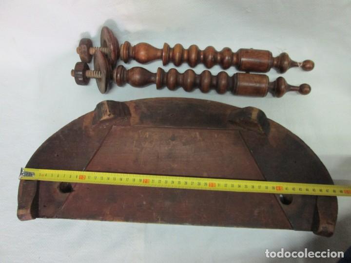 Antig&uuml;edades: Espejo basculante sobremesa madera - Foto 12