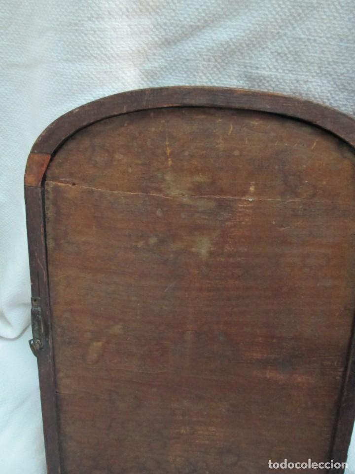 Antig&uuml;edades: Espejo basculante sobremesa madera - Foto 13