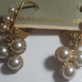 Pendientes AÑOS 40 perlas marca INDRA