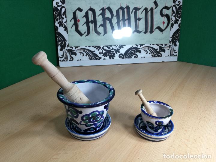 Antig&uuml;edades: DOS MORTEROS ANTIGUOS DE CERAMICA, PRECIOSISIMOS