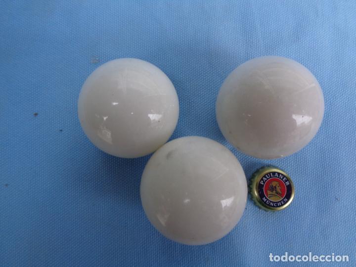 Antig&uuml;edades: BOLAS DE M&Aacute;RMOL 5 cm - Foto 2
