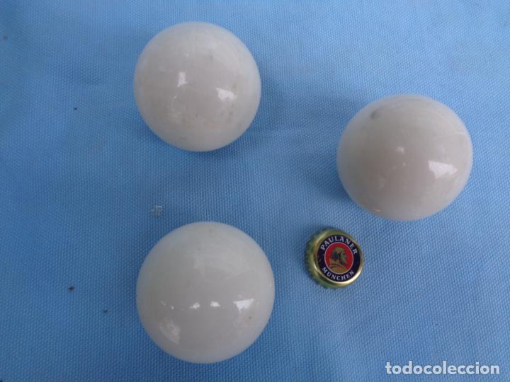Antig&uuml;edades: BOLAS DE M&Aacute;RMOL 5 cm - Foto 3