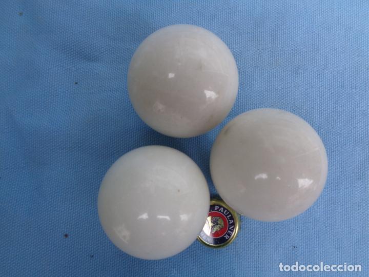 Antig&uuml;edades: BOLAS DE M&Aacute;RMOL 5 cm - Foto 4
