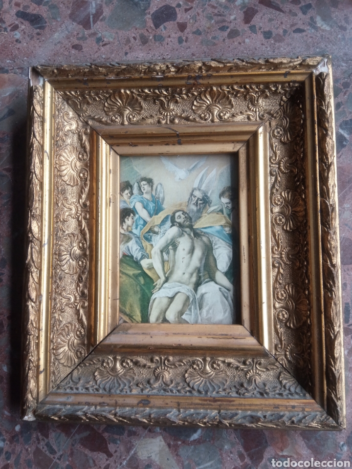 Antig&uuml;edades: Marco en pan de oro antiguo - Foto 2