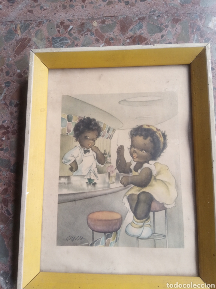 Antig&uuml;edades: Marco antiguo con lamina - Foto 1