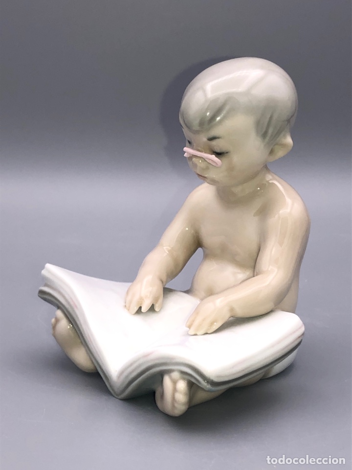 Antig&uuml;edades: REF: 01000047.03 &ldquo;BEB&Eacute; LEYENDO&rdquo; LLADR&Oacute; - Foto 3