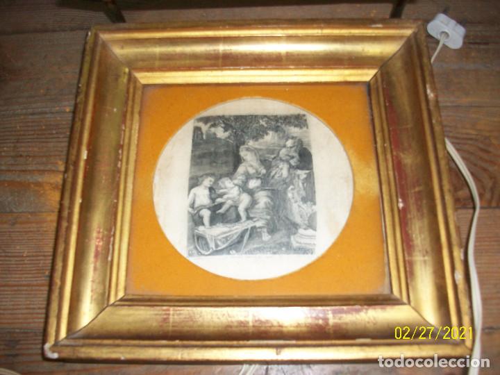 Antig&uuml;edades: ANTIGUO CUADRO RELIGIOSO CON LUZ - Foto 2