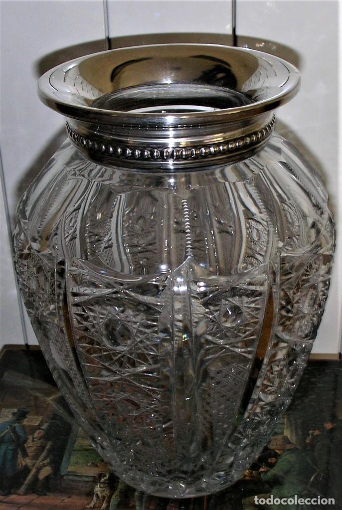Antig&uuml;edades: JARRON CRISTAL TALLADO - Foto 1