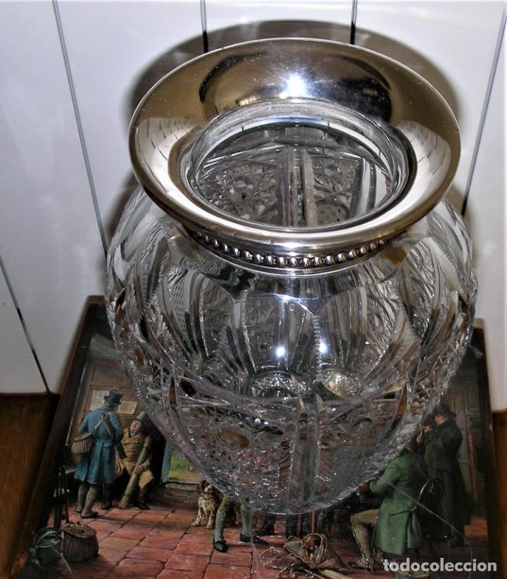 Antig&uuml;edades: JARRON CRISTAL TALLADO - Foto 4
