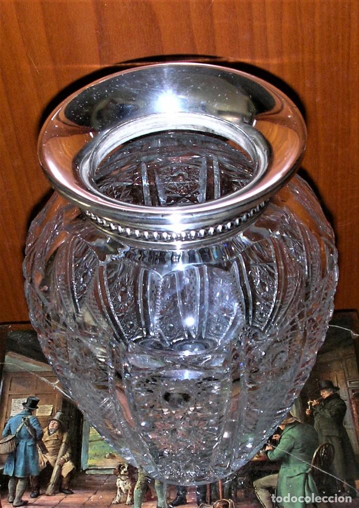 Antig&uuml;edades: JARRON CRISTAL TALLADO - Foto 7