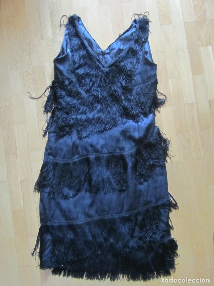 Antig&uuml;edades: Antiguo traje negro con flecos - Foto 2