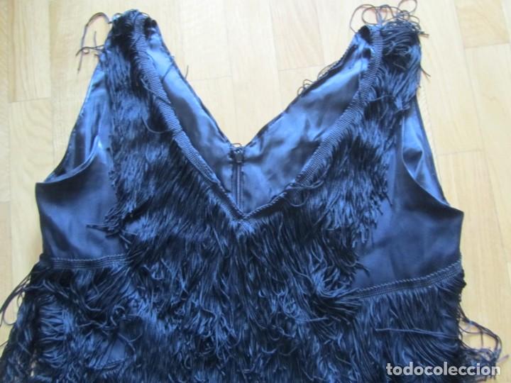 Antig&uuml;edades: Antiguo traje negro con flecos - Foto 3