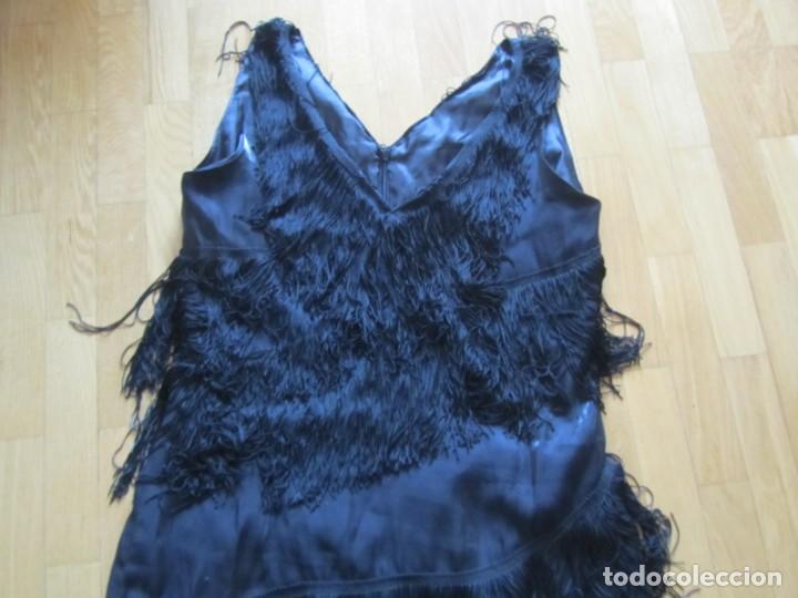 Antig&uuml;edades: Antiguo traje negro con flecos - Foto 4