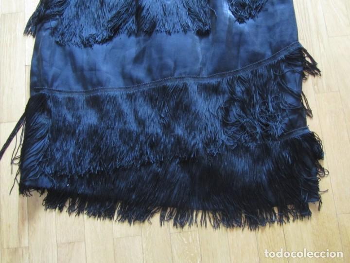 Antig&uuml;edades: Antiguo traje negro con flecos - Foto 7