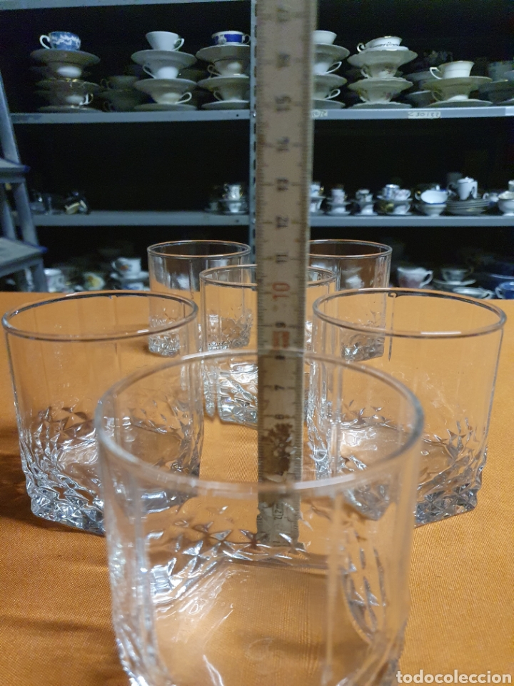 Antig&uuml;edades: Juego de vasos cristsl - Foto 3
