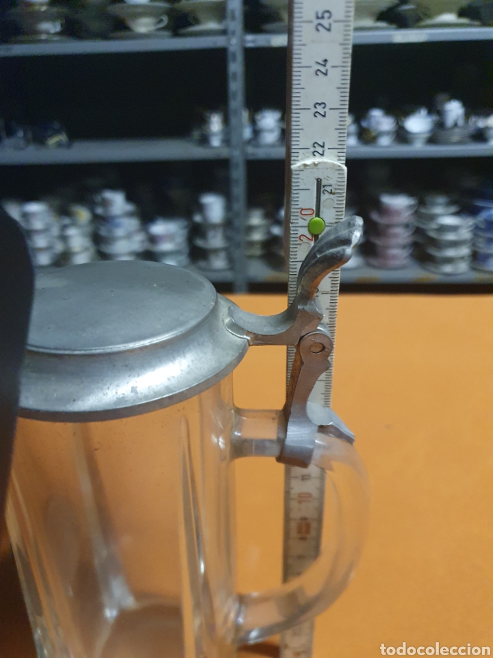 Antig&uuml;edades: Jarra cerveza cristal - Foto 5