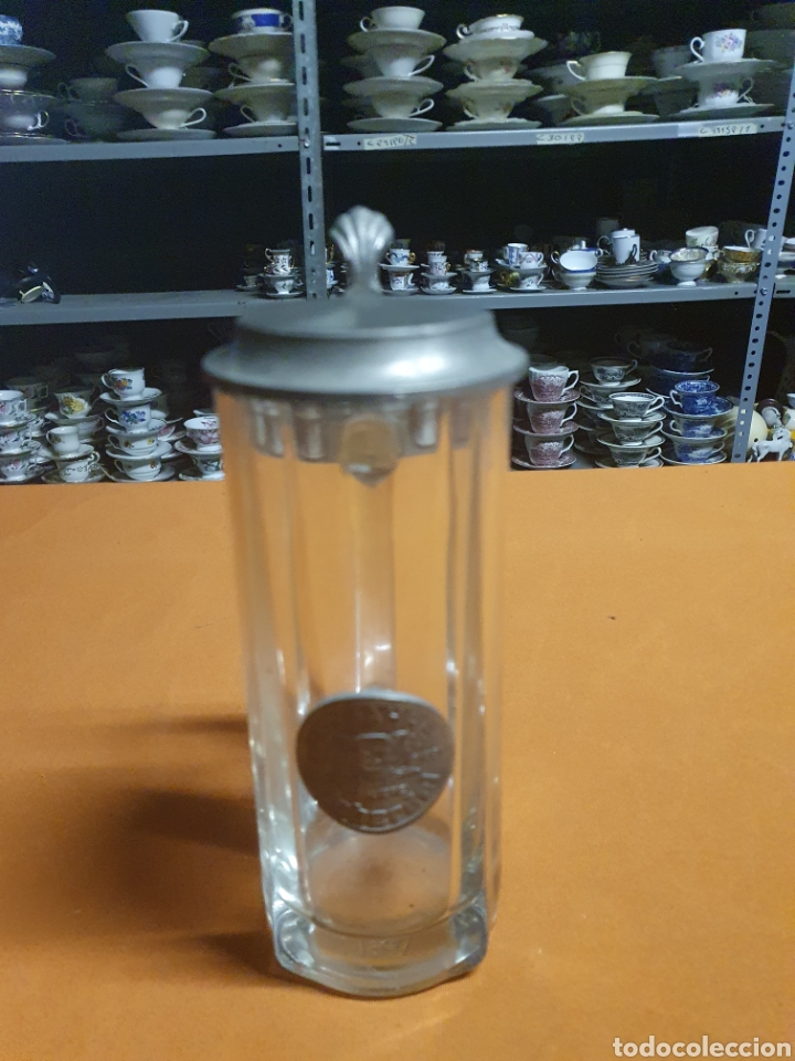 Antig&uuml;edades: Jarra cerveza cristal - Foto 1