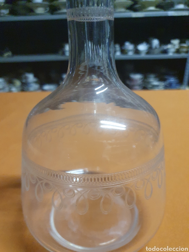 Antig&uuml;edades: Botella cristal tallado - Foto 2