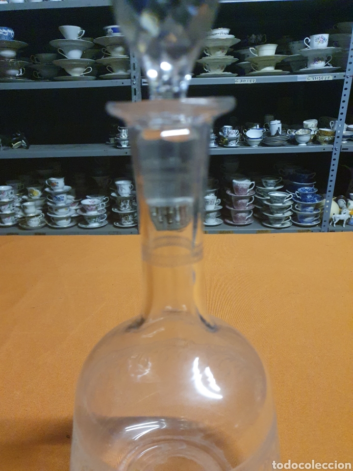Antig&uuml;edades: Botella cristal tallado - Foto 3