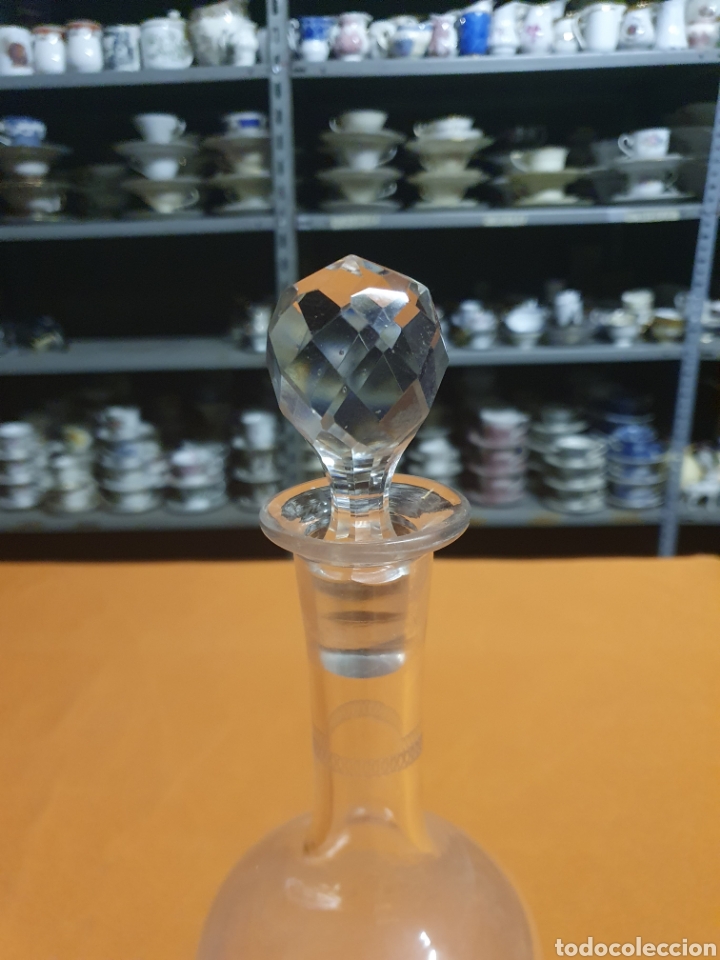 Antig&uuml;edades: Botella cristal tallado - Foto 4