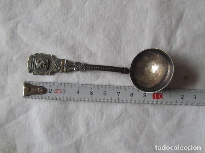 Antig&uuml;edades: Cuchara de plata 915 mil&eacute;simas Le&oacute;n - Foto 7