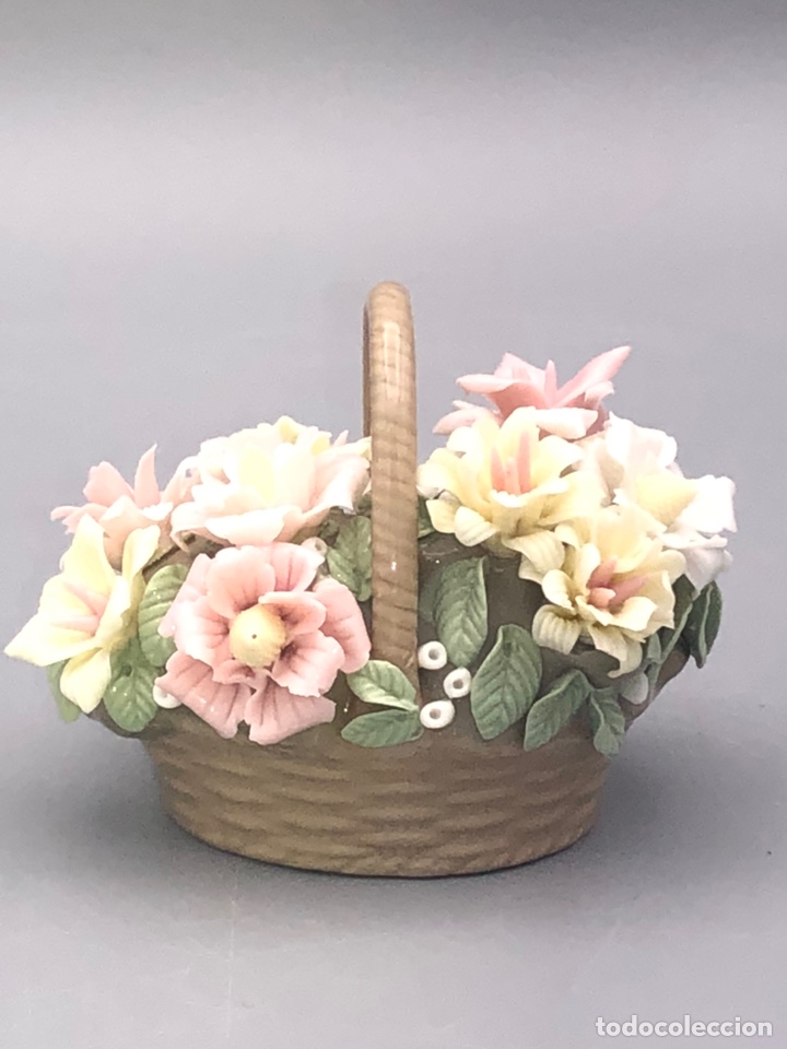 Antig&uuml;edades: REF: 01001294 &ldquo;CESTA DE FLORES N&ordm; 4A&rdquo; LLADR&Oacute; - Foto 3