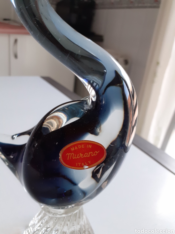 Antig&uuml;edades: Figura cisne en cristal de Murano - Foto 3