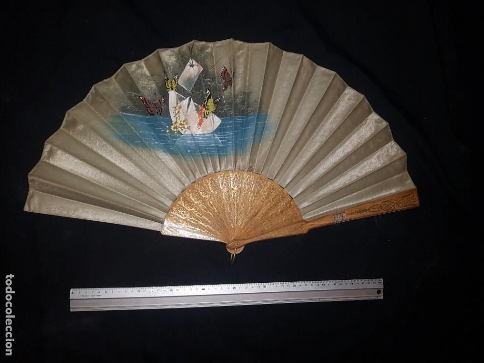 Antiques: Gran abanico antiguo