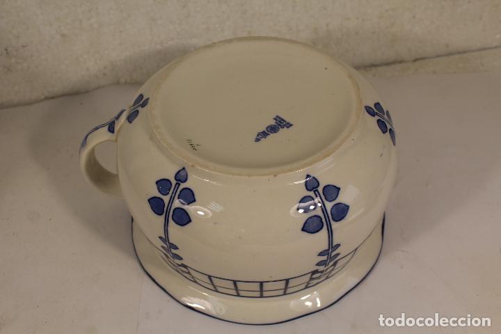 Antig&uuml;edades: orinal porcelana caryl england - Foto 8