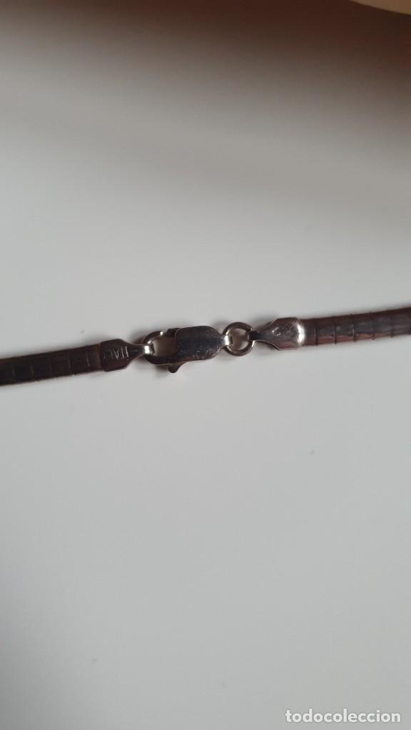 Antig&uuml;edades: Cadena de plata con colgante de corazon - Foto 4