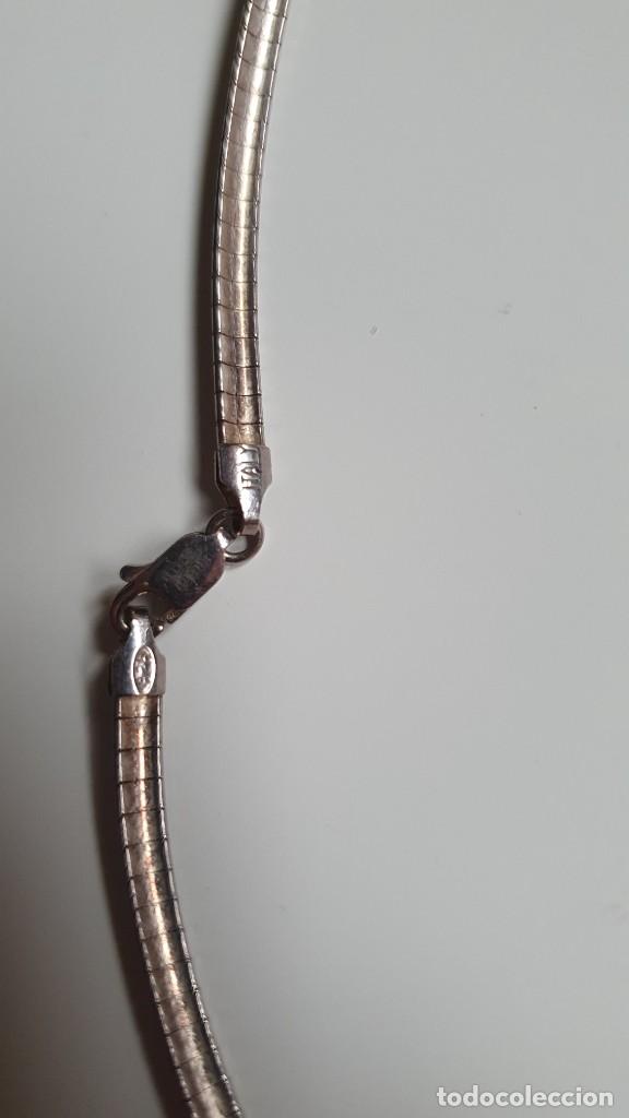 Antig&uuml;edades: Cadena de plata con colgante de corazon - Foto 10