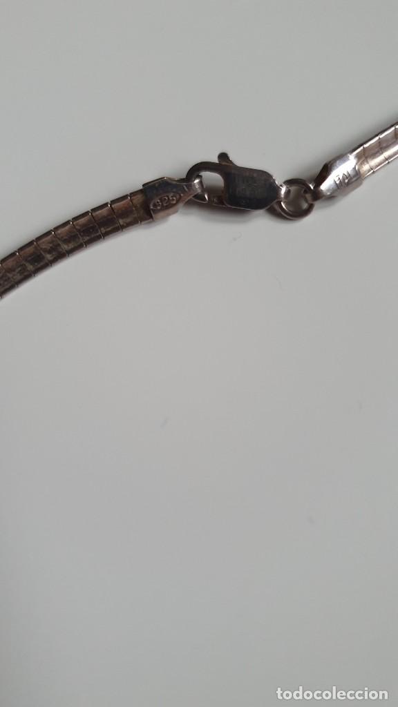 Antig&uuml;edades: Cadena de plata con colgante de corazon - Foto 11