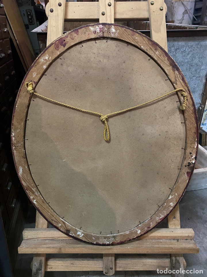 Antig&uuml;edades: Marco madera ovalado 68x55cm - Foto 2