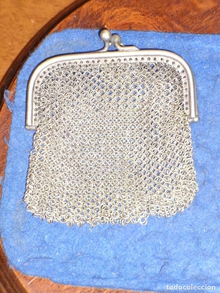Antig&uuml;edades: PEQUE&Ntilde;O MONEDERO DE MALLA DE PLATA. - Foto 2