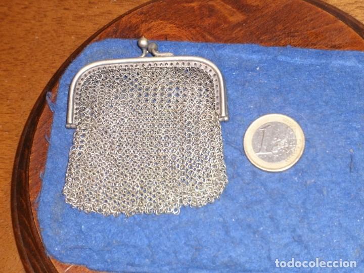 Antig&uuml;edades: PEQUE&Ntilde;O MONEDERO DE MALLA DE PLATA. - Foto 3