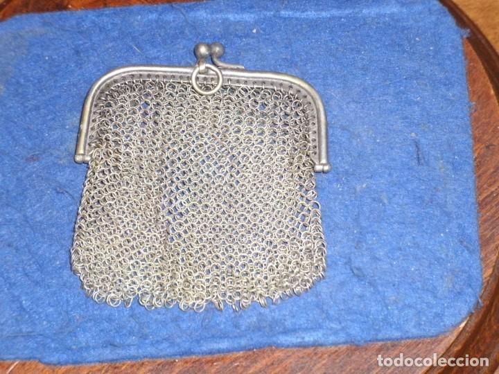 Antig&uuml;edades: PEQUE&Ntilde;O MONEDERO DE MALLA DE PLATA. - Foto 4