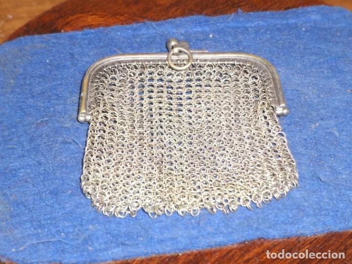 Antig&uuml;edades: PEQUE&Ntilde;O MONEDERO DE MALLA DE PLATA. - Foto 5