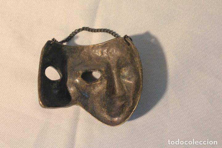 Antig&uuml;edades: MASCARA DOBLE EN BRONCE - Foto 7
