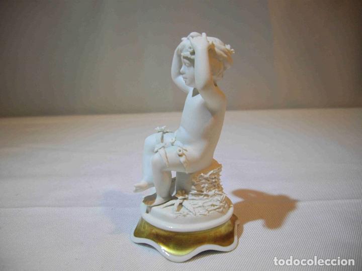 Antig&uuml;edades: FIGURA QUERUBIN PORCELANA - Foto 2