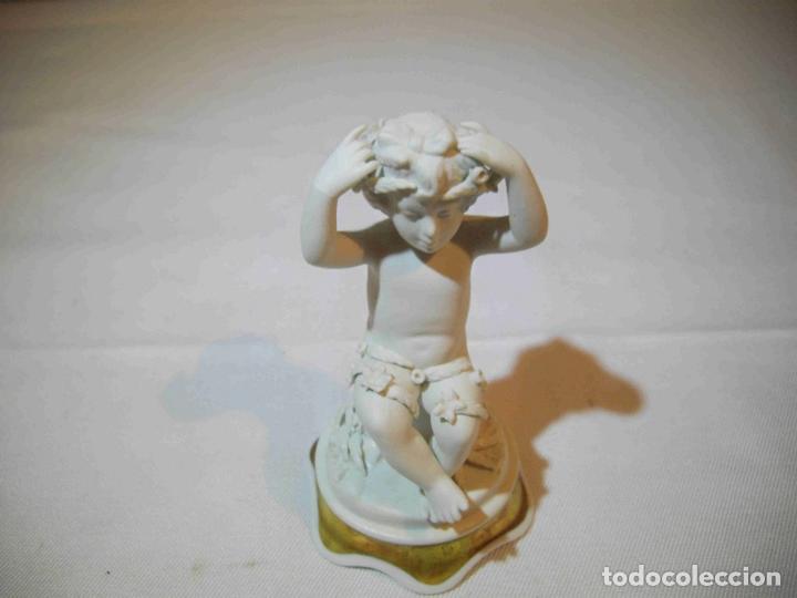 Antig&uuml;edades: FIGURA QUERUBIN PORCELANA - Foto 5