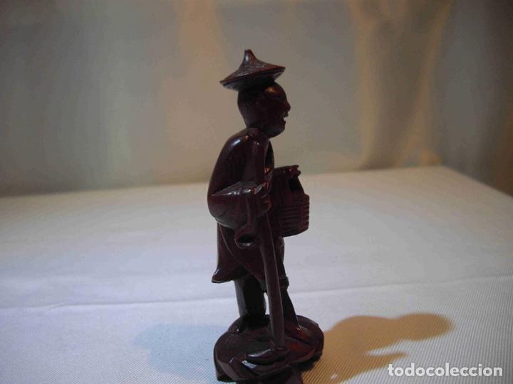 Antig&uuml;edades: FIGURA TALLA MADERA CAMPESINO B - Foto 4
