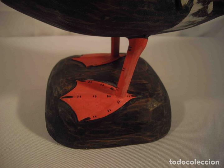 Antig&uuml;edades: FIGURA GANSO MADERA NATURAL - Foto 5