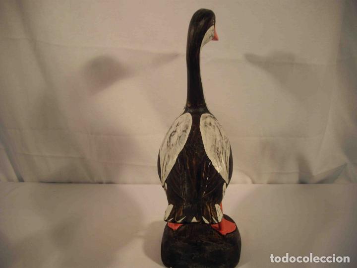 Antig&uuml;edades: FIGURA GANSO MADERA NATURAL - Foto 6
