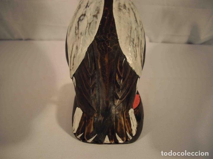 Antig&uuml;edades: FIGURA GANSO MADERA NATURAL - Foto 7